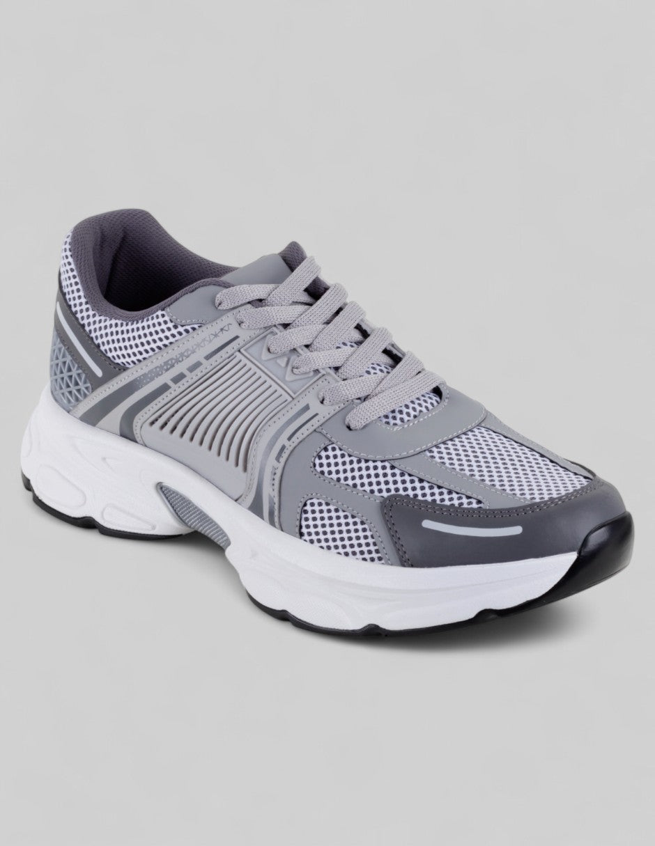 Tenis tipo deportivo Exterior Sintético Color Gris Para Hombre De RBCOLLECTION