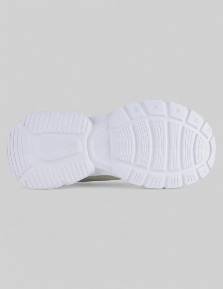 Tenis con cordones  High Line en Textil – Blanco