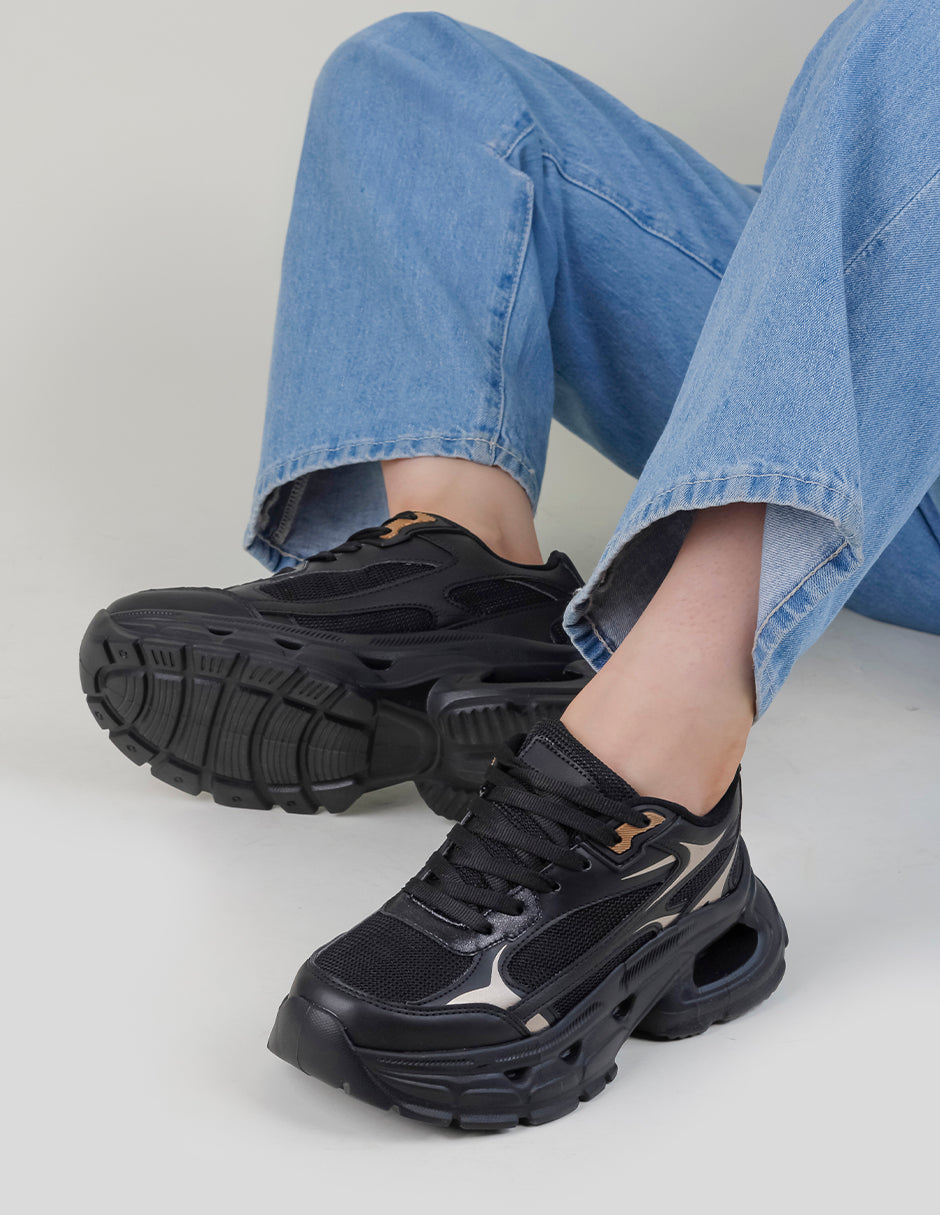 Tenis tipo deportivo   High Line en Sintético – Negro