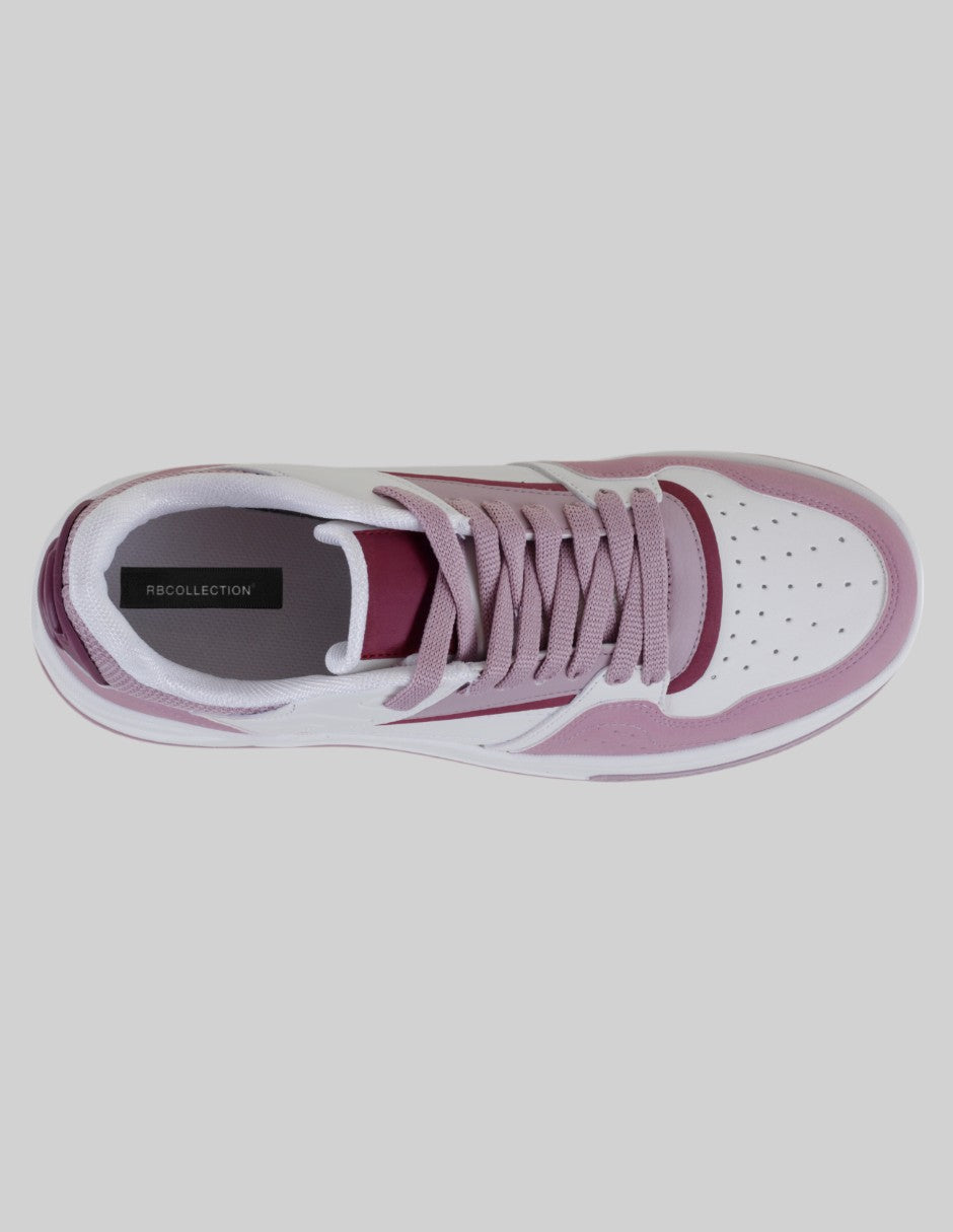 Tenis con cordones  TRX en Piel vegana – Morado