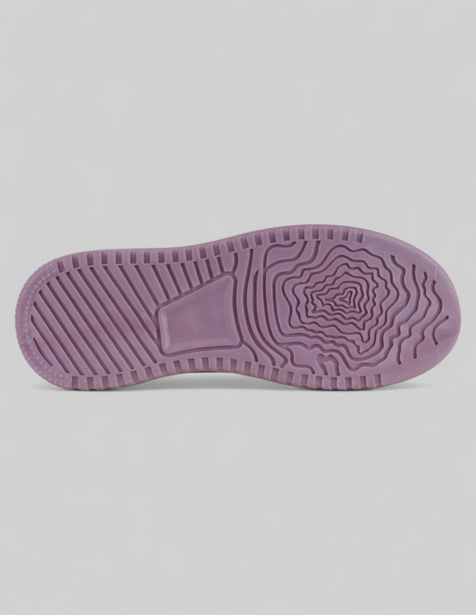 Tenis con cordones  TRX en Piel vegana – Morado
