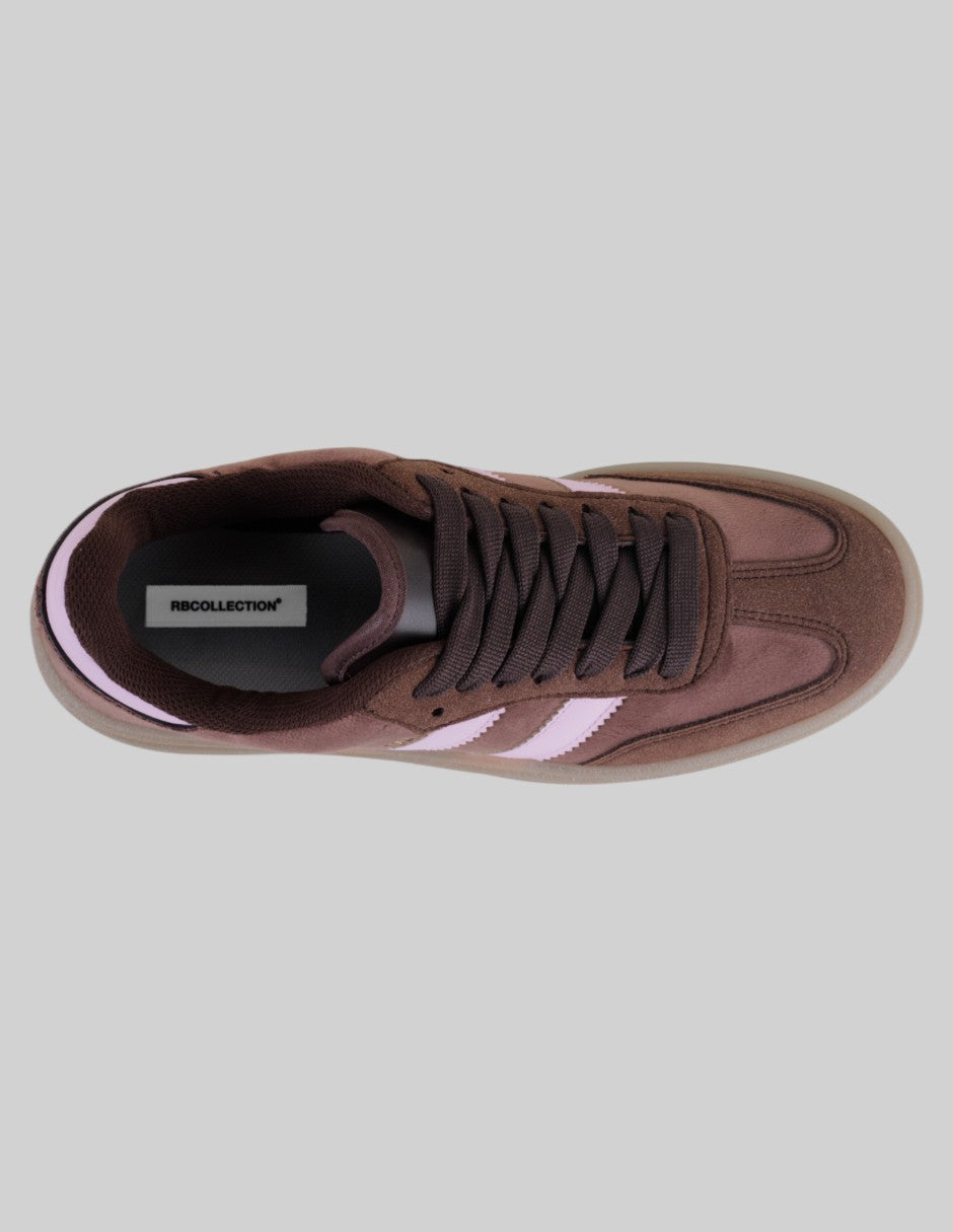 Tenis con cordones  High Line en Gamuza – Café
