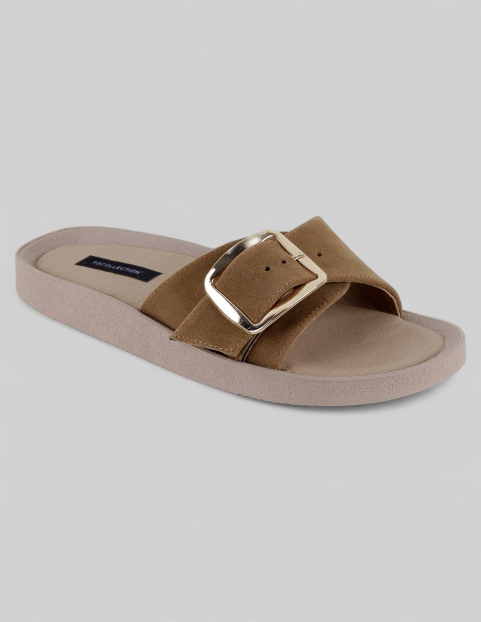 Sandalias de piso Birt en Textil – Café