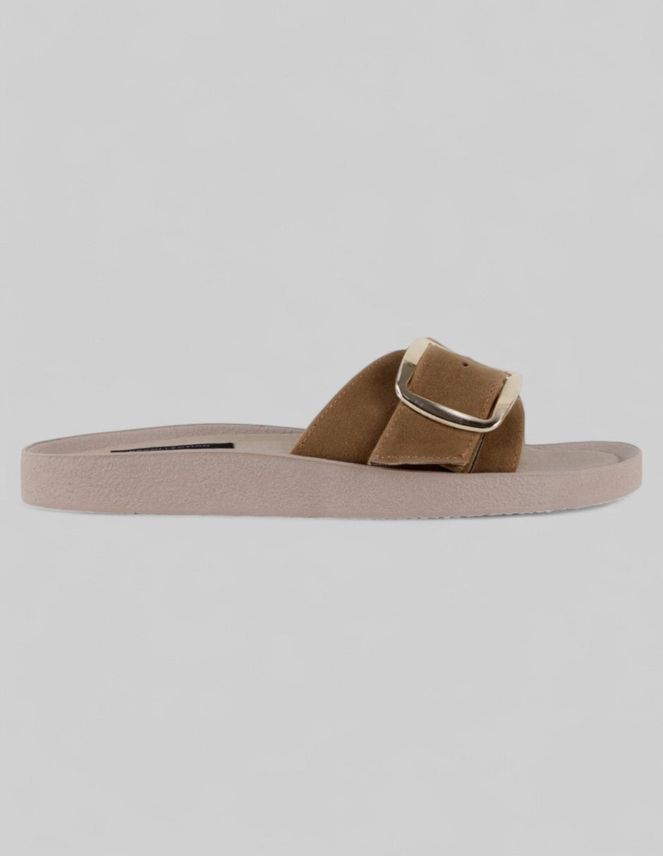 Sandalias de piso Birt en Textil – Café