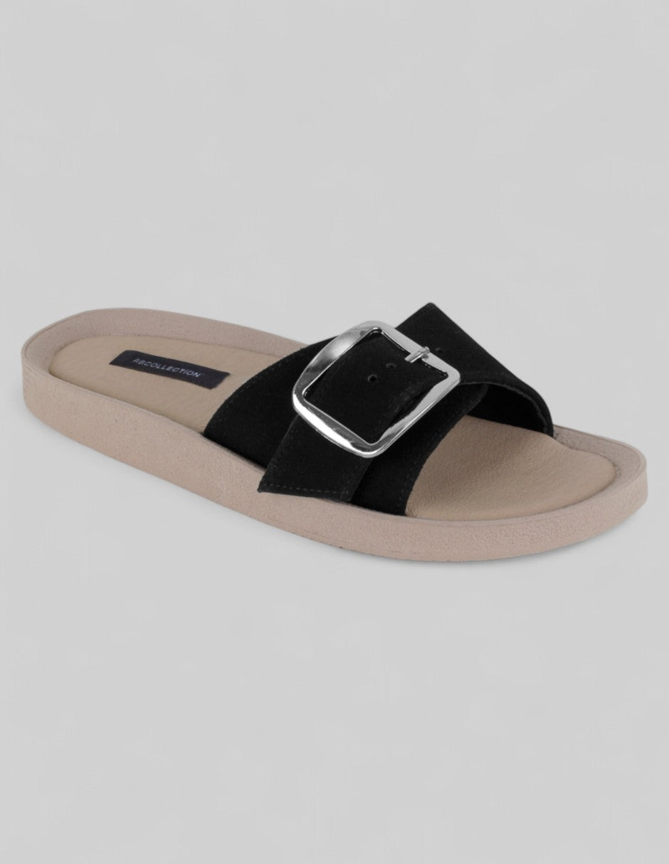 Sandalias de piso Birt en Textil – Negro