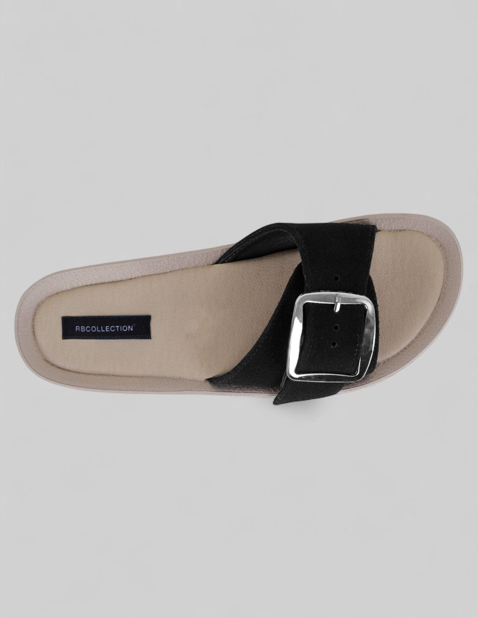 Sandalias de piso Birt en Textil – Negro