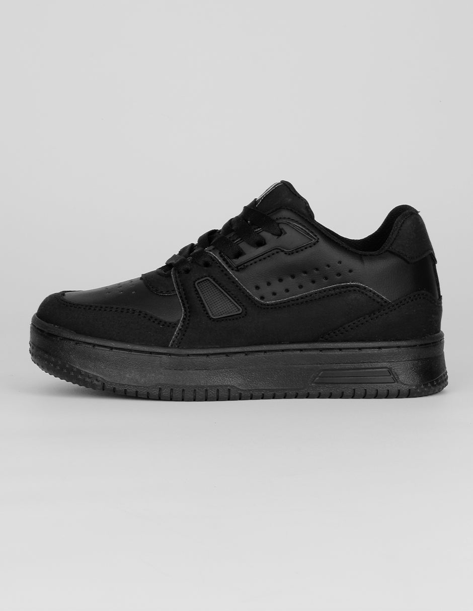 Tenis Exterior Piel vegana Color Negro Para Niño De RBCOLLECTION
