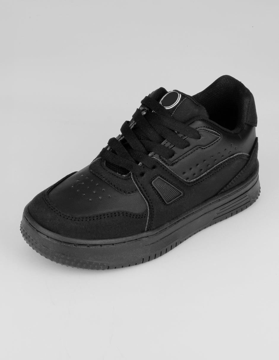 Tenis Kids en Piel vegana – Negro