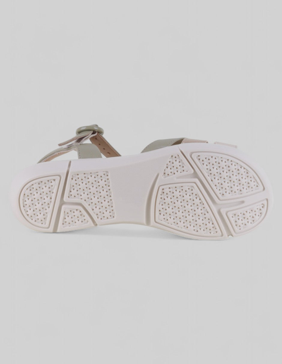 Sandalias de piso Steps en Piel vegana – Beige