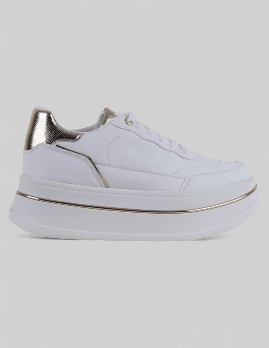 Tenis tipo deportivo  Xoxo en Piel vegana – Blanco