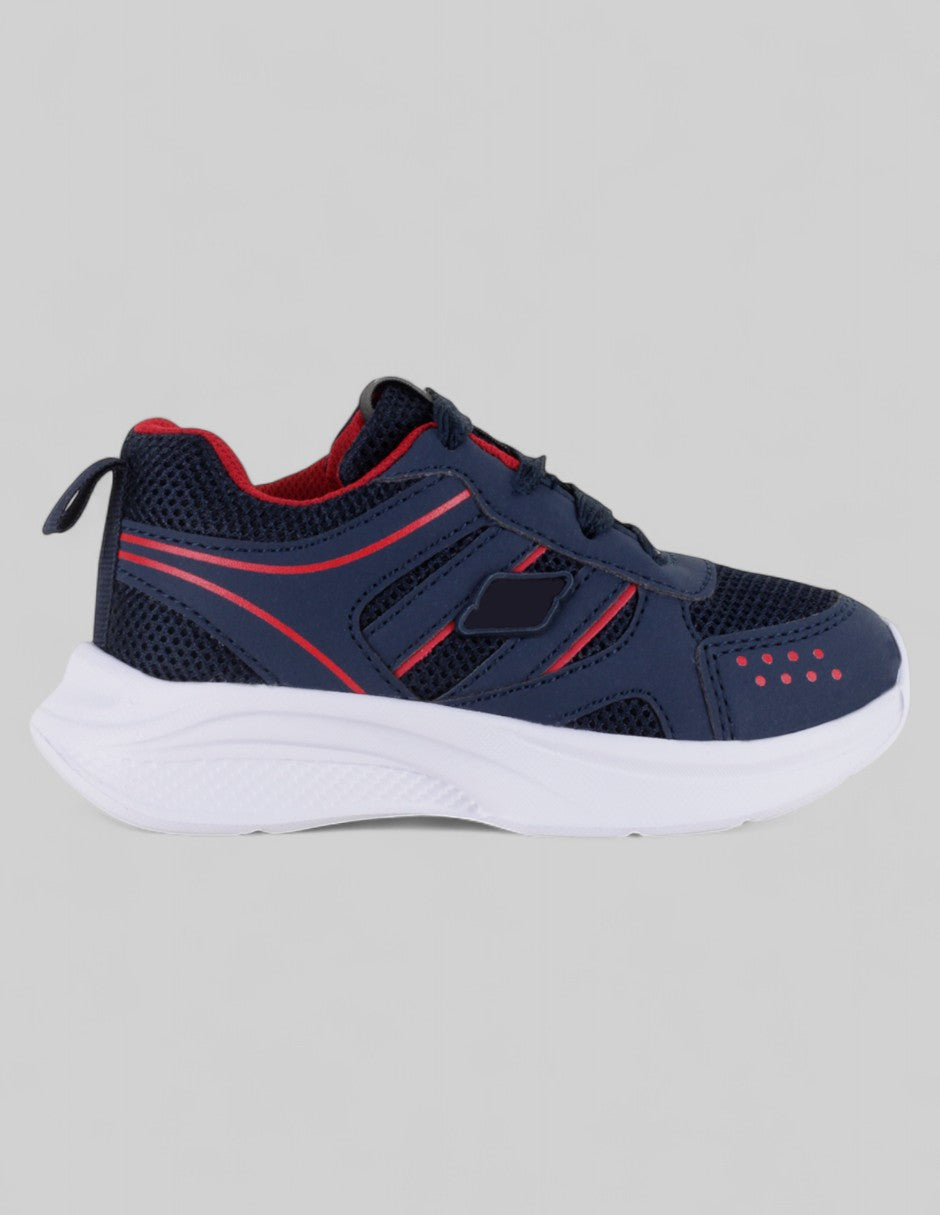 Tenis Kids  en Piel vegana – Azul