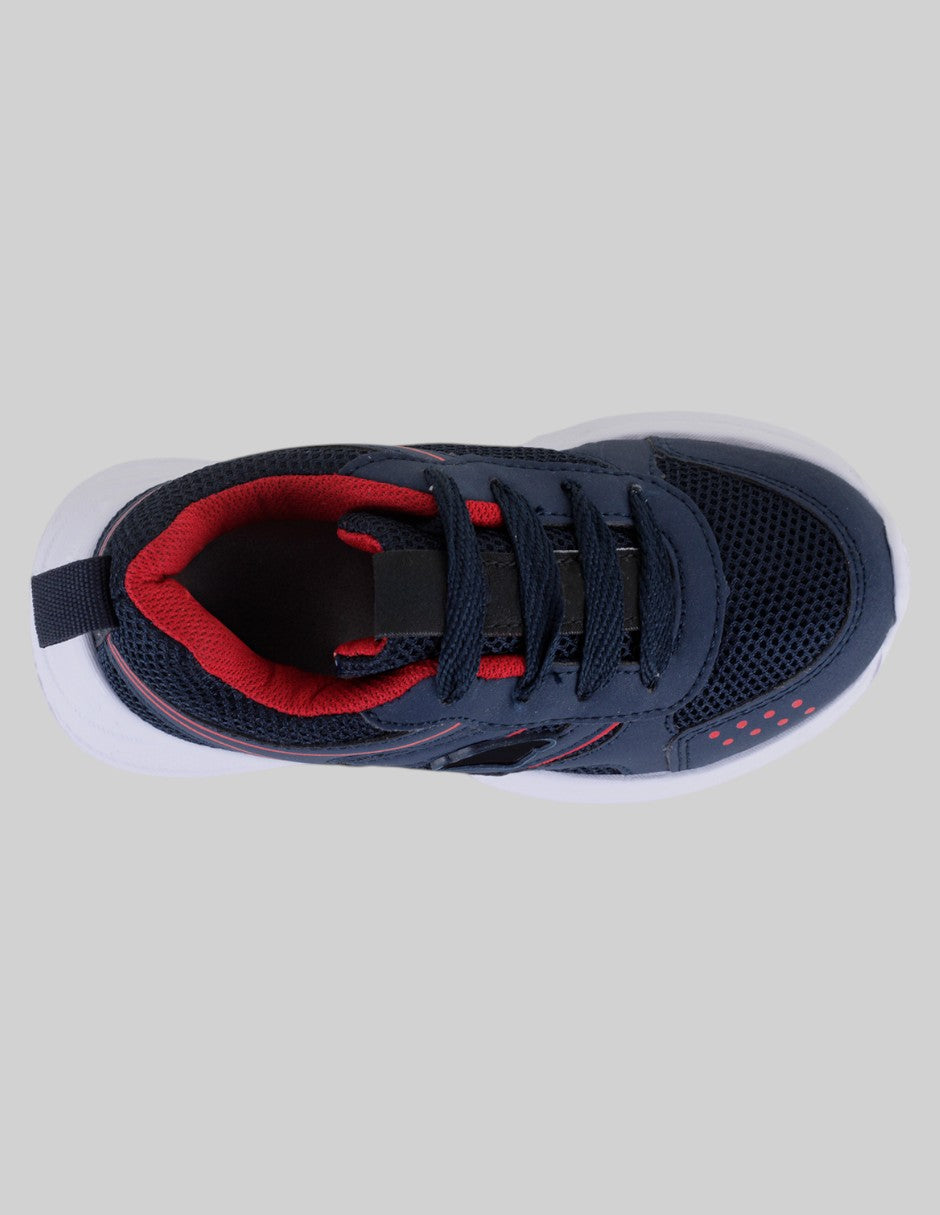 Tenis Kids  en Piel vegana – Azul