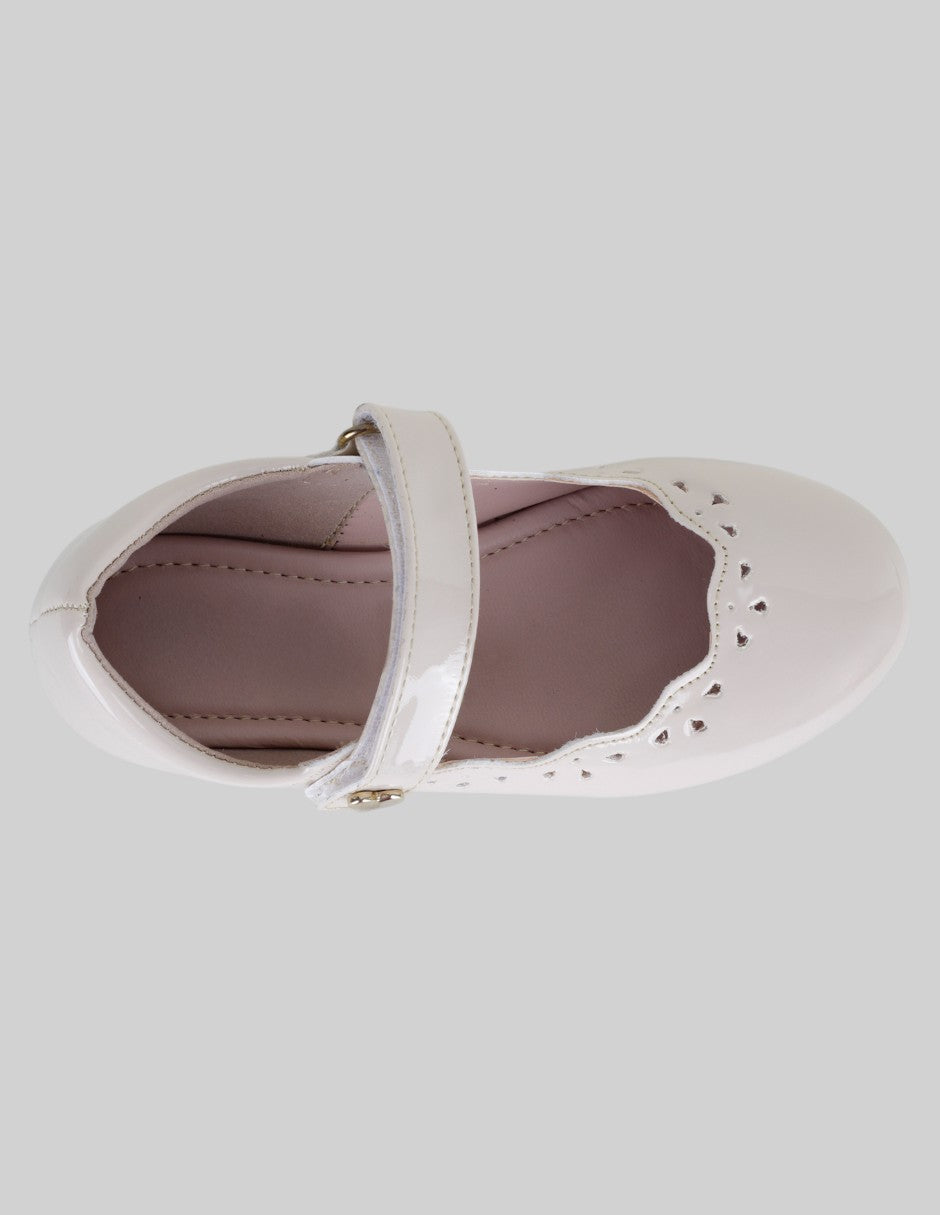 Mary jane Kids  en Charol – Blanco