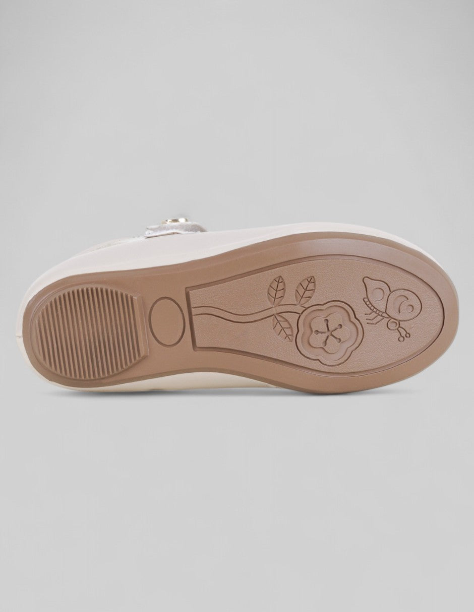Mary jane Kids  en Charol – Blanco