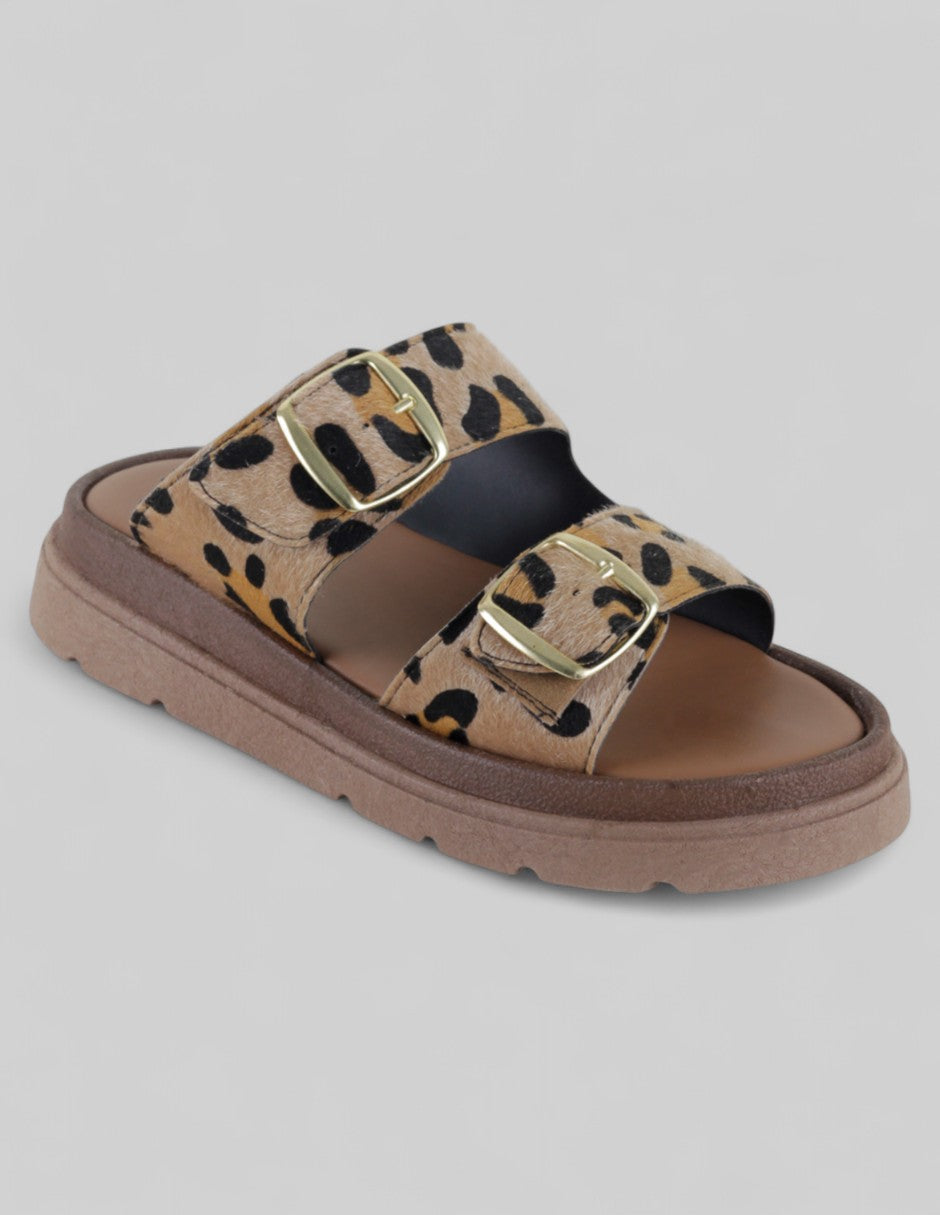 Sandalias de piso Exterior Gamuza sintética Color Café Para Mujer De RBCOLLECTION