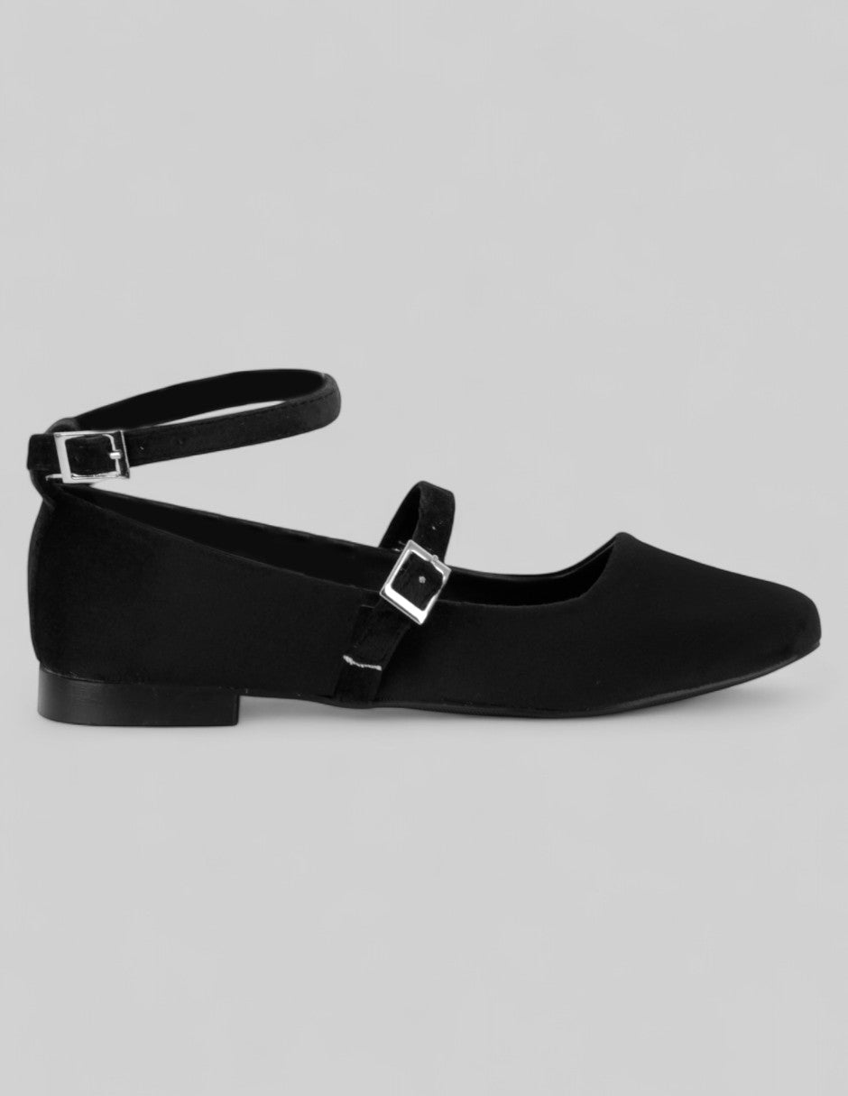 Mary jane Darling en Textil – Negro