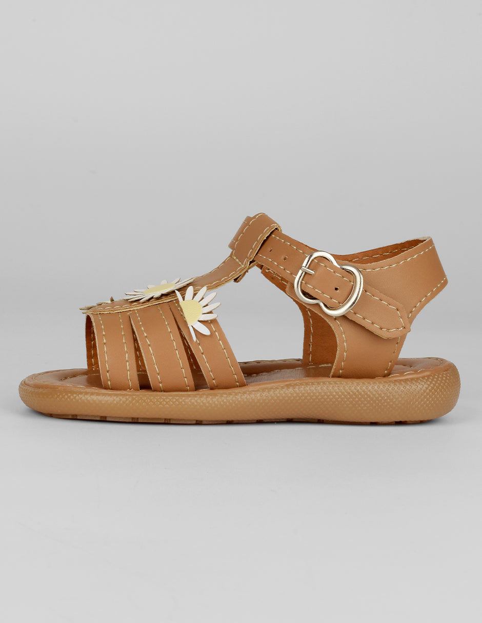 Sandalias Kids en Piel vegana – Café