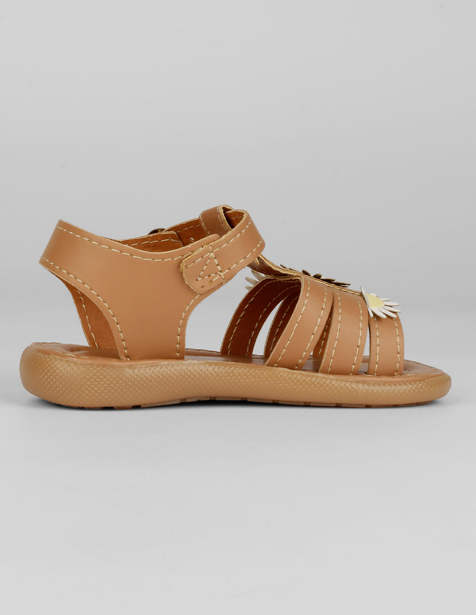 Sandalias Kids en Piel vegana – Café