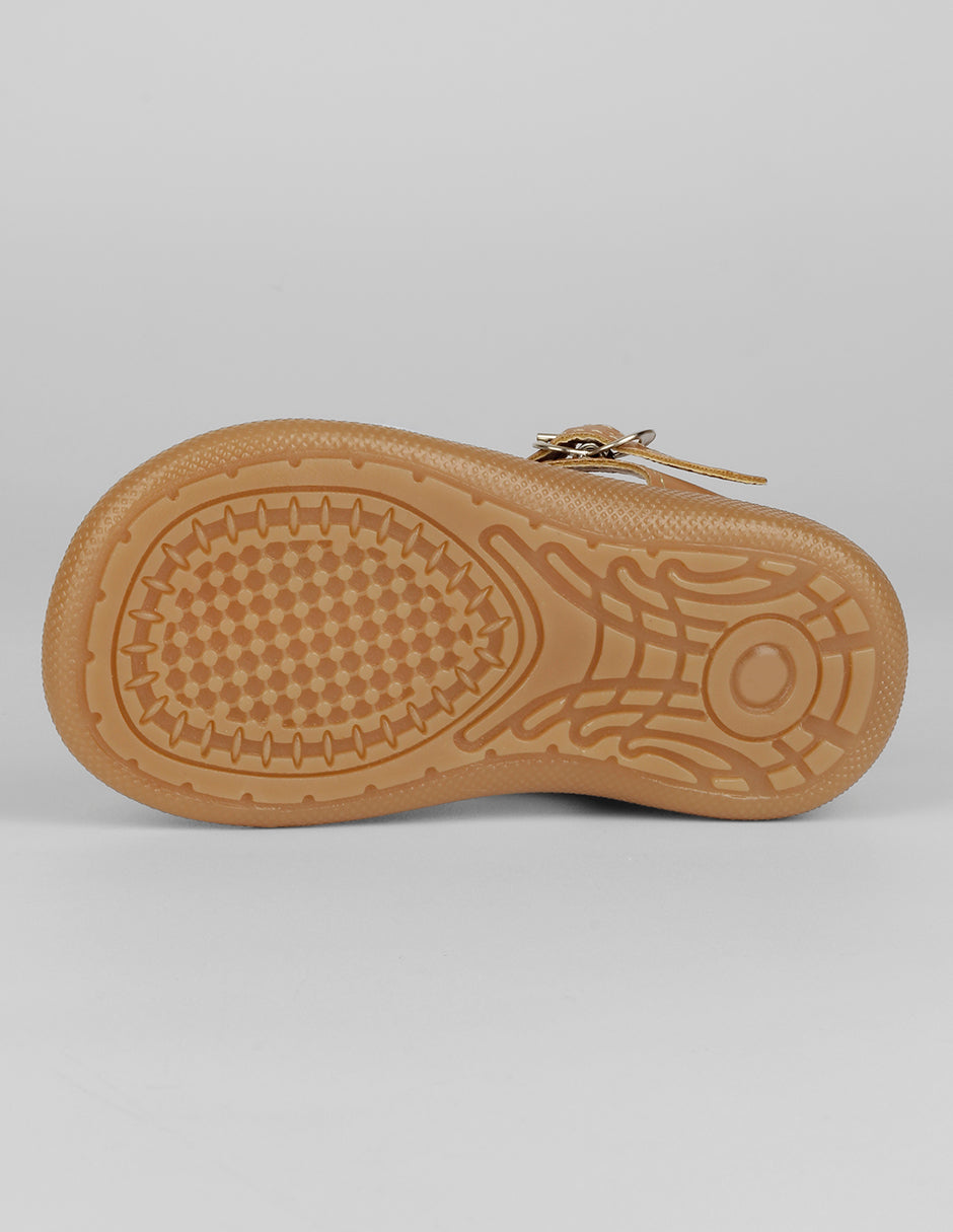 Sandalias Kids en Piel vegana – Café