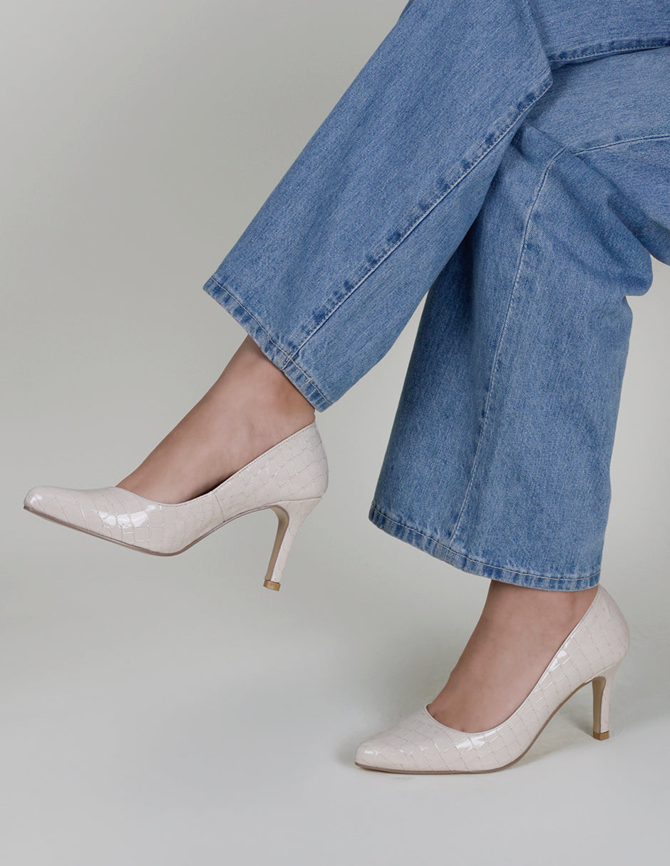 Zapatillas Classy en Charol – Blanco