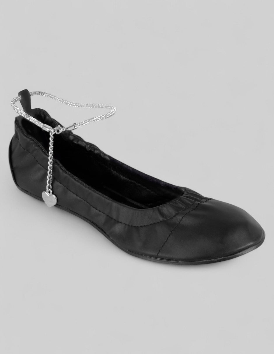 Flats clásicas Classy en Piel vegana – Negro