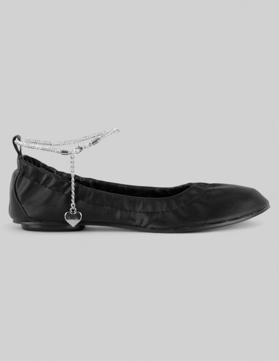 Flats clásicas Classy en Piel vegana – Negro
