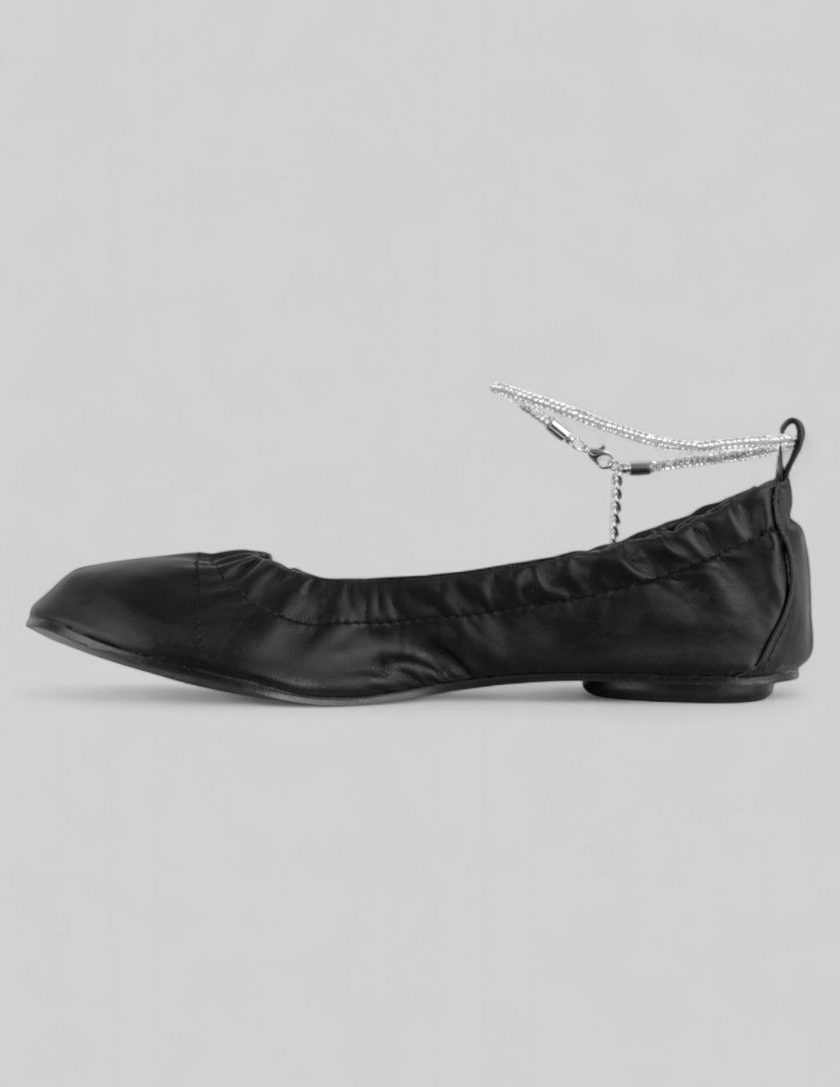 Flats clásicas Classy en Piel vegana – Negro