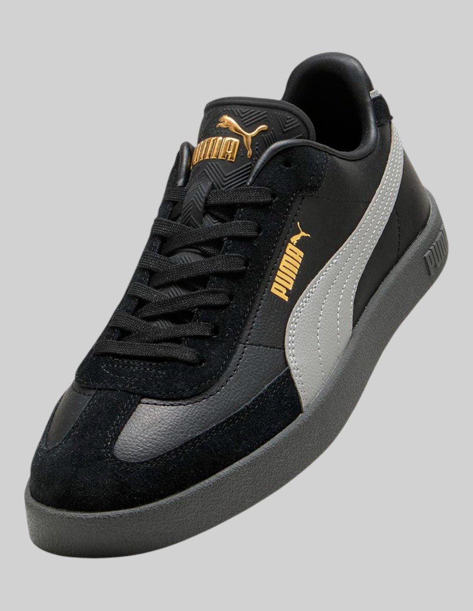 Tenis con cordones  Club Ii  en Piel  – Negro