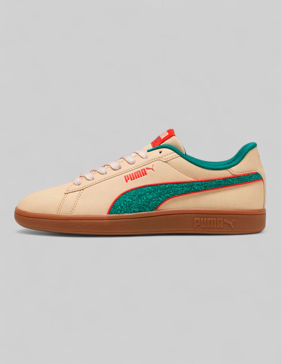Tenis con cordones  Smash 3.0 Retro en Piel de Puma – Beige
