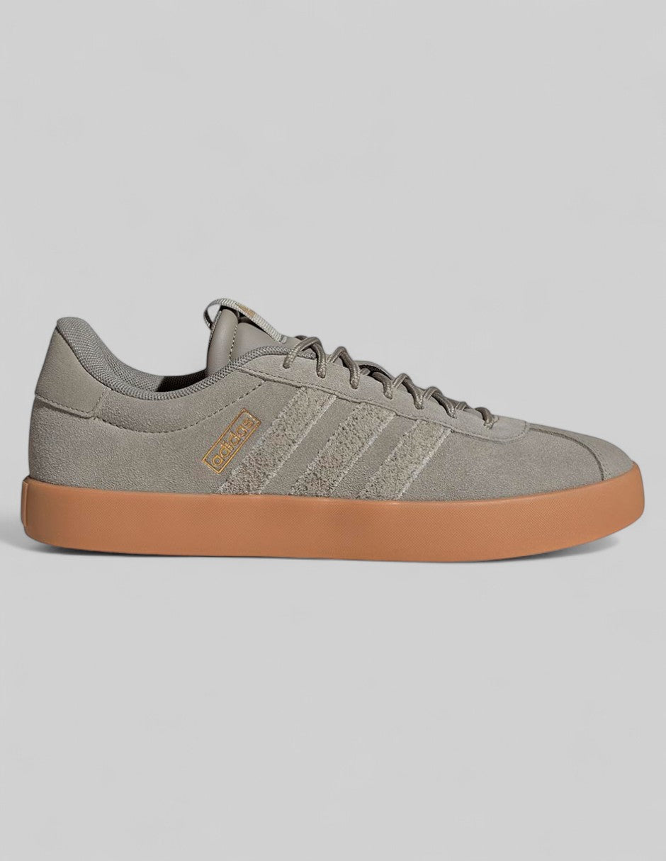 Tenis con cordones Exterior Piel Color Gris Para Hombre De Adidas