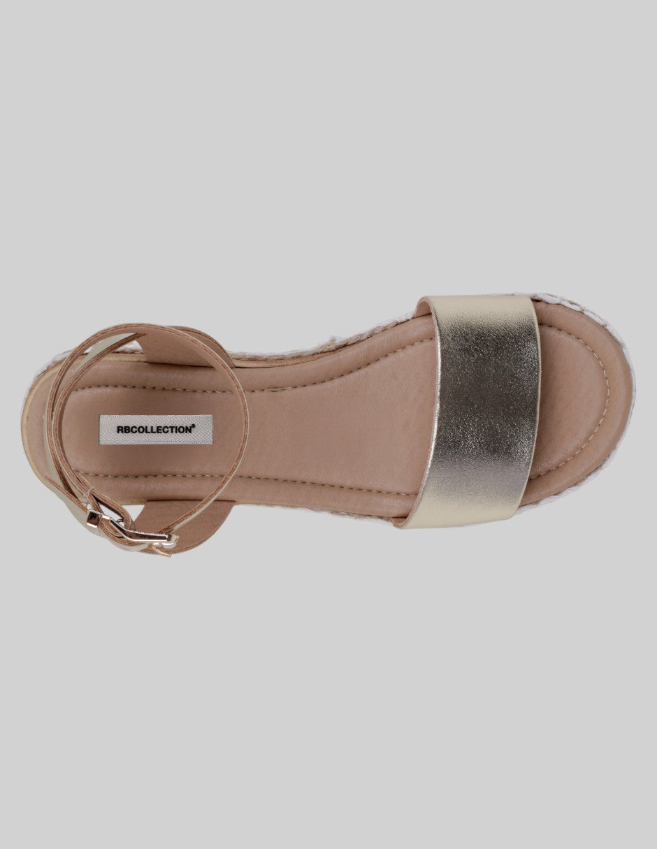 Sandalias con plataforma Yuri en Sintético – Dorado