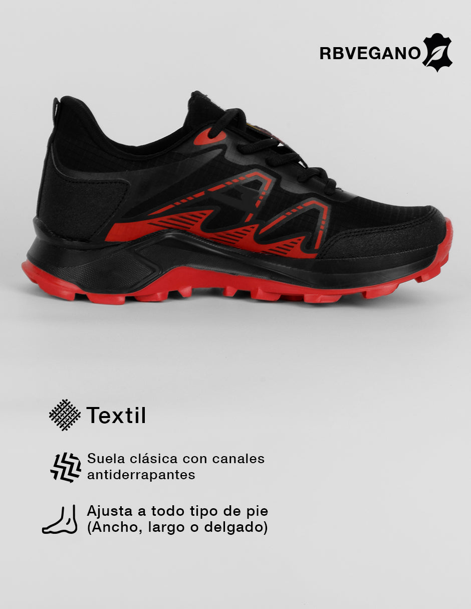 Tenis para entrenamiento Hiking en Textil – Negro