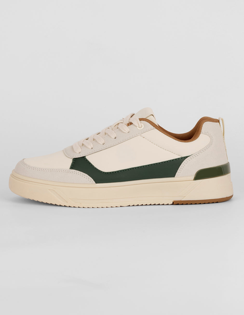 Tenis con cordones Exterior Piel vegana Color Late Para Hombre De RBCOLLECTION