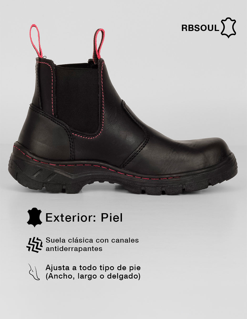 Botas industriales Work en Piel – Negro