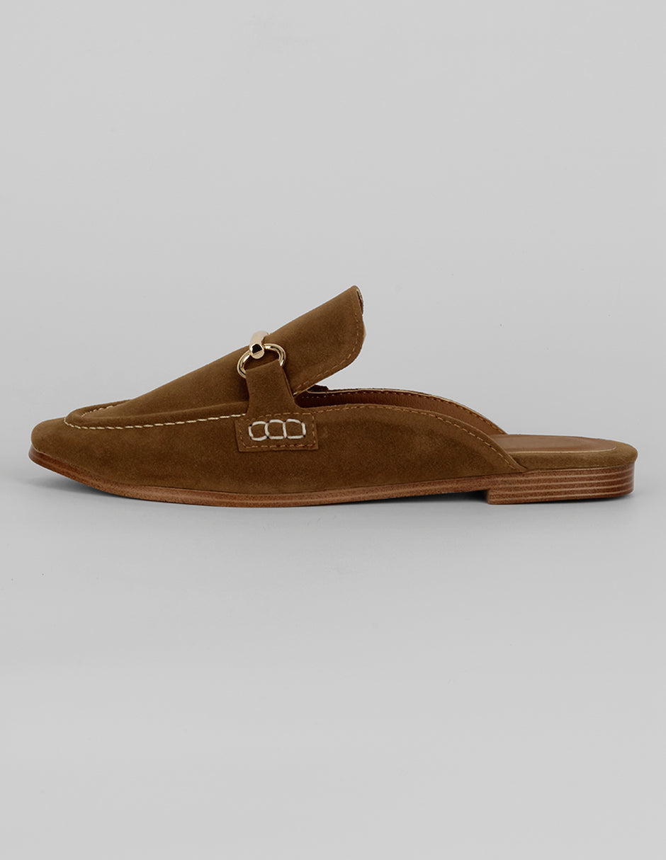 Loafers Exterior Textil Color Café Para Mujer De RBCOLLECTION