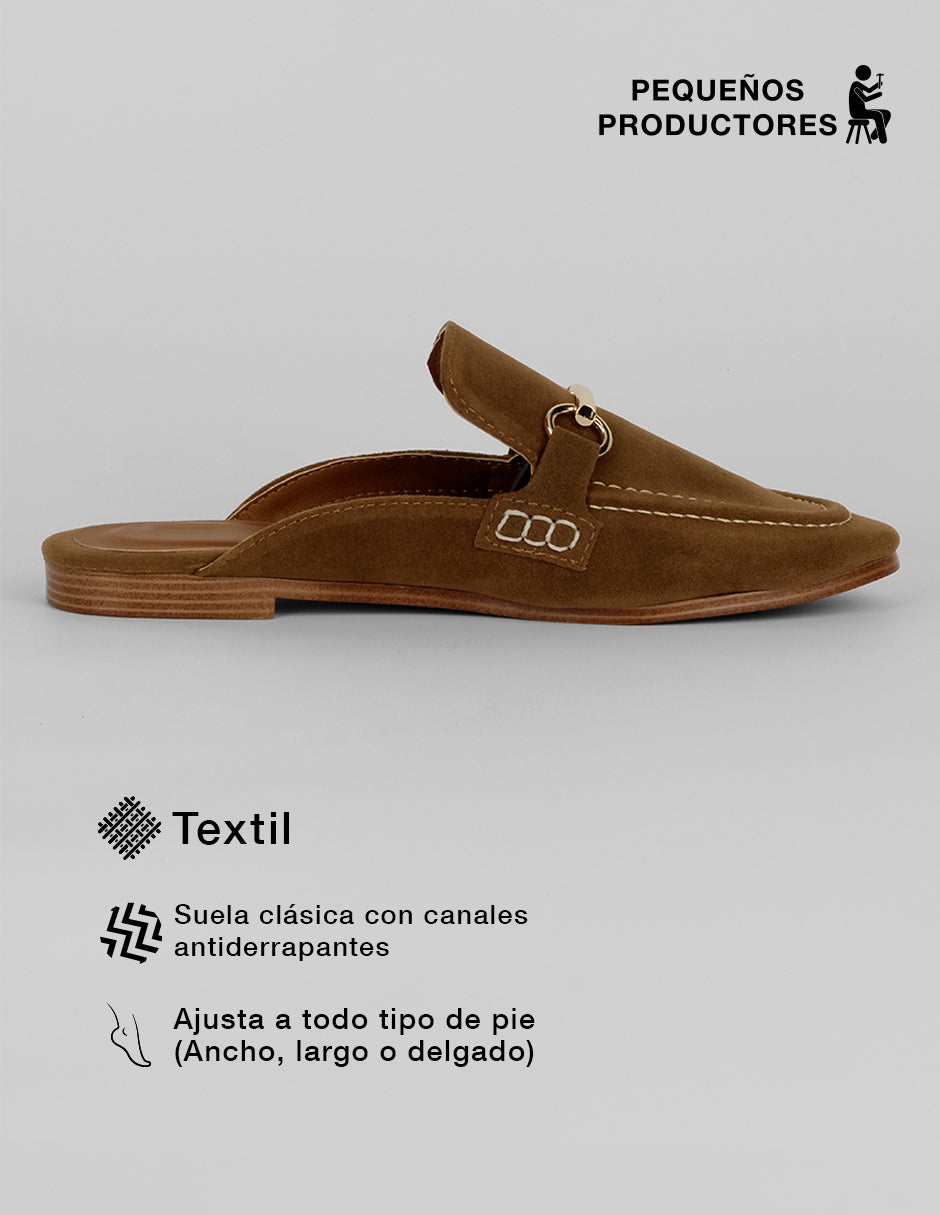 Loafers Onne en Textil – Café
