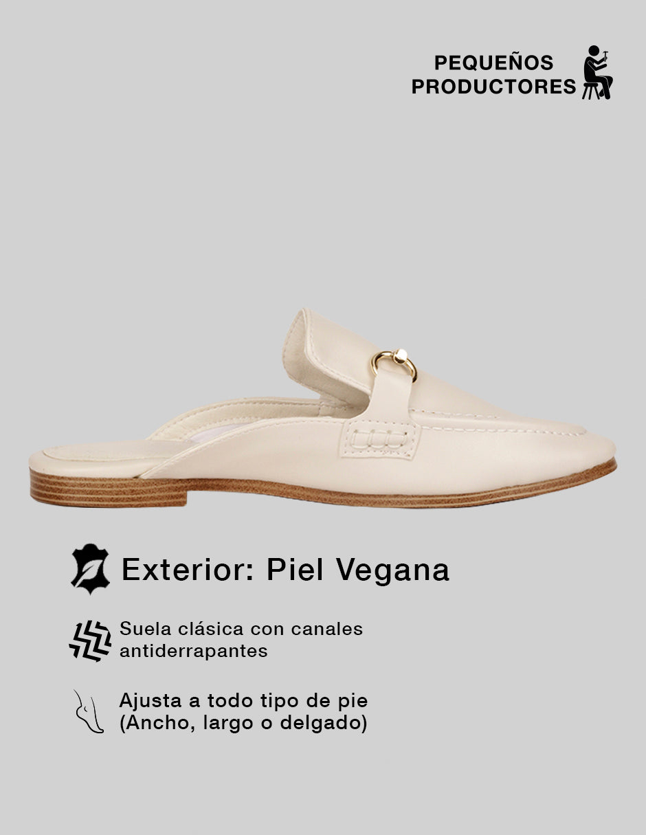 Loafers Onne en Piel vegana – Blanco