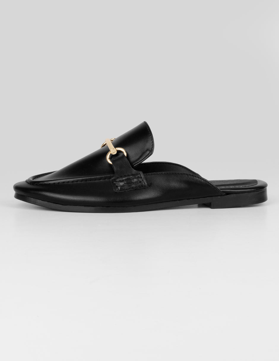 Loafers Exterior Piel vegana Color Negro Para Mujer De RBCOLLECTION