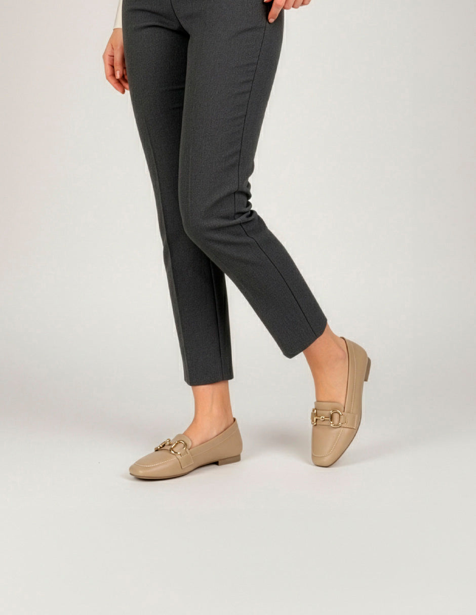 Flats clásicas Classy en Piel vegana – Beige