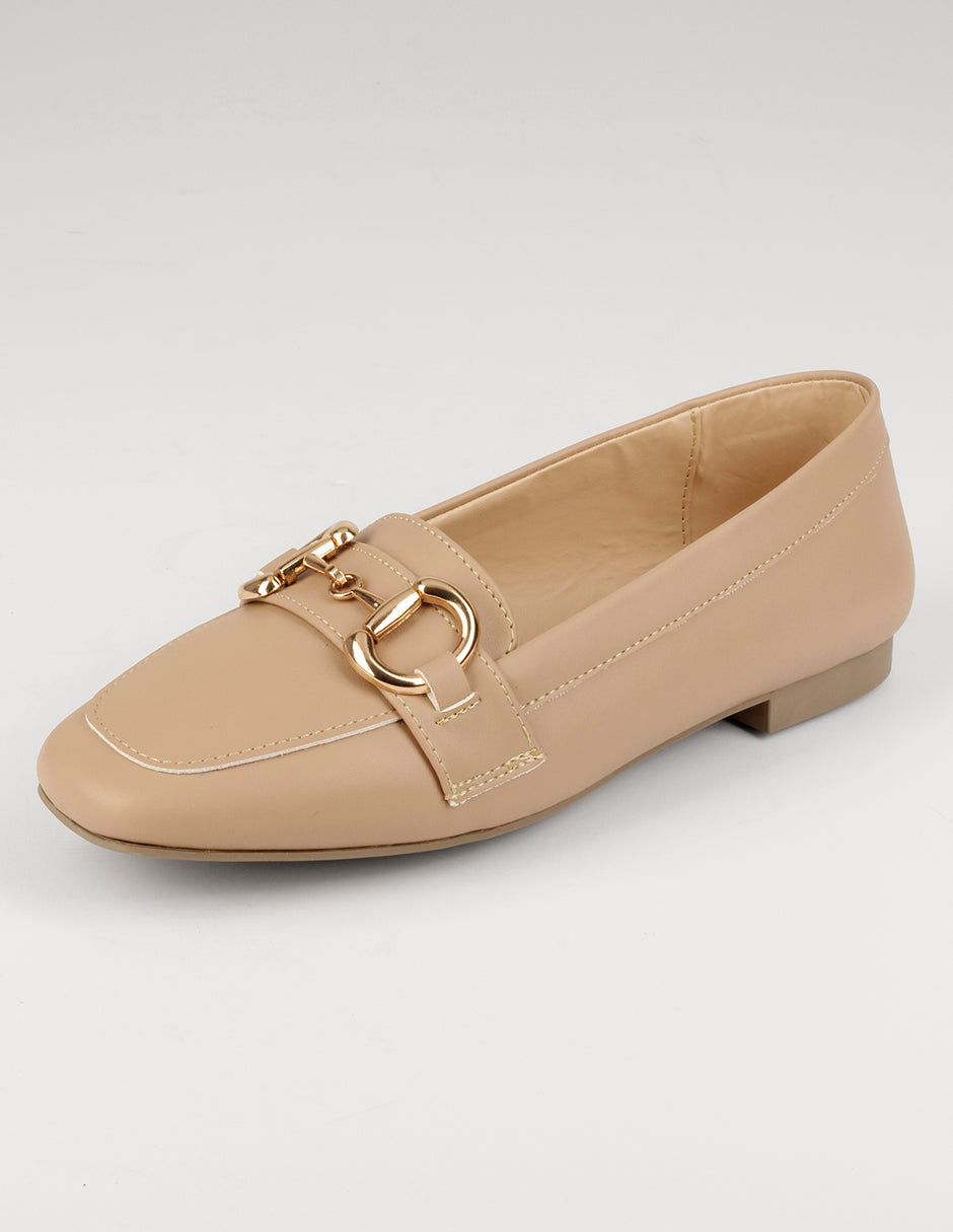 Flats clásicas Classy en Piel vegana – Beige