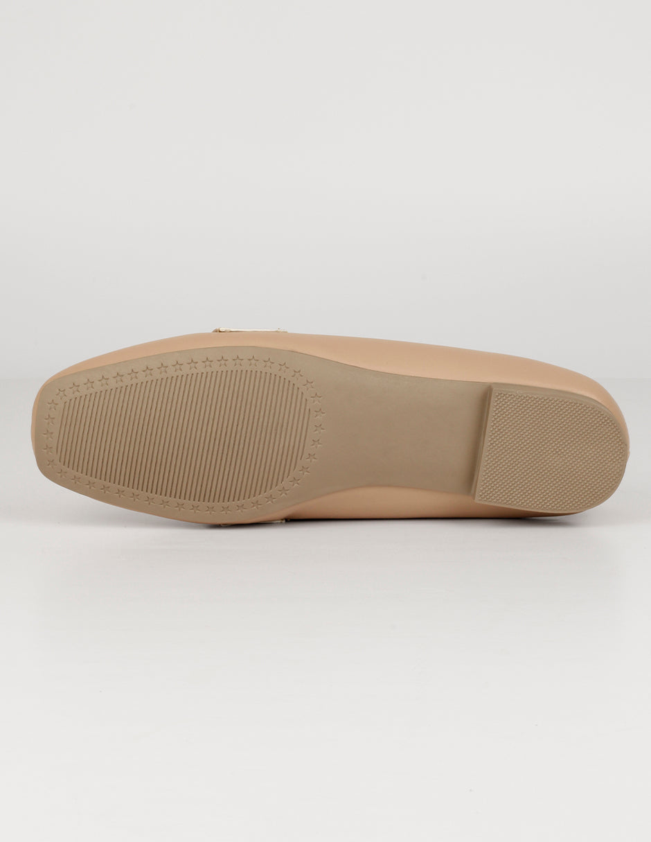 Flats clásicas Classy en Piel vegana – Beige