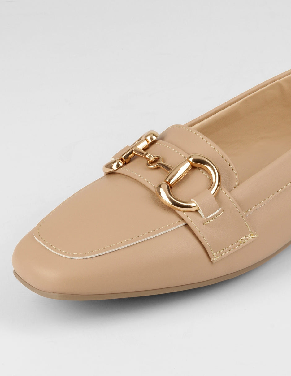 Flats clásicas Classy en Piel vegana – Beige