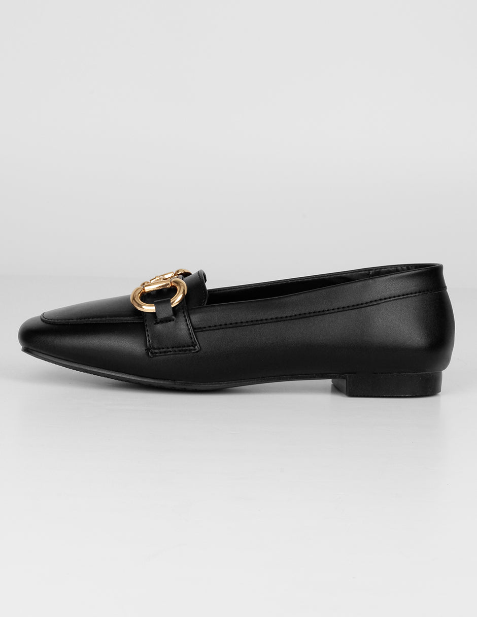 Flats clásicas Exterior Piel vegana Color Negro Para Mujer De RBCOLLECTION