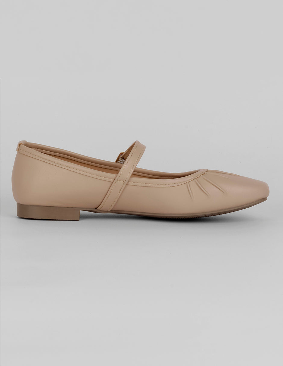Mary jane Darling en Piel vegana – Latte