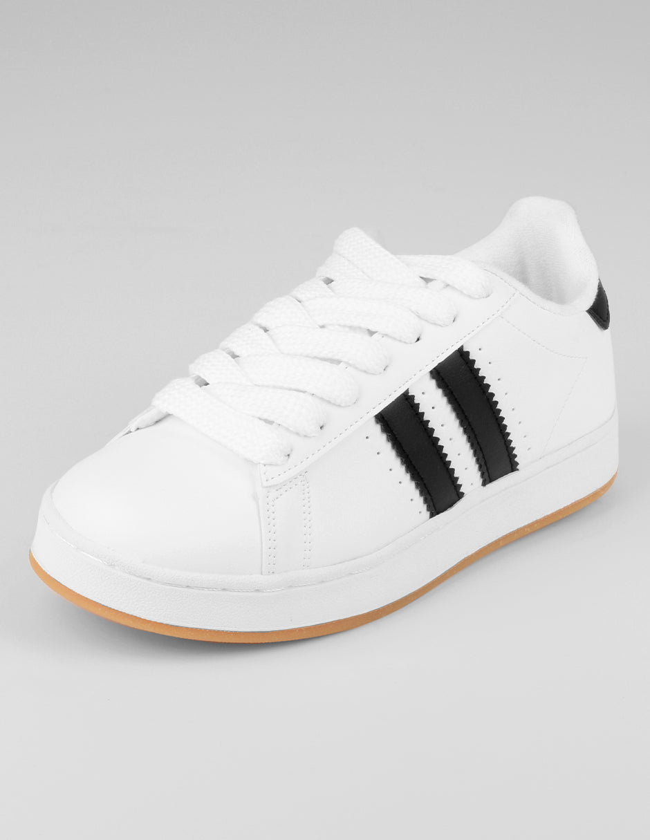 Tenis con cordones  Bear en Piel vegana – Blanco