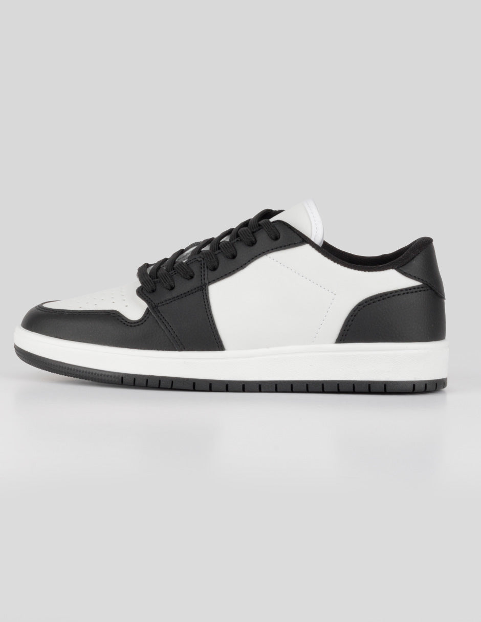 Tenis con cordones  Bear en Piel vegana – Negro
