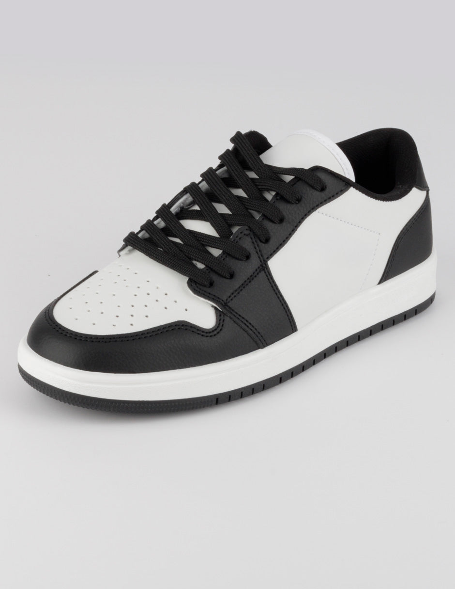 Tenis con cordones  Bear en Piel vegana – Negro