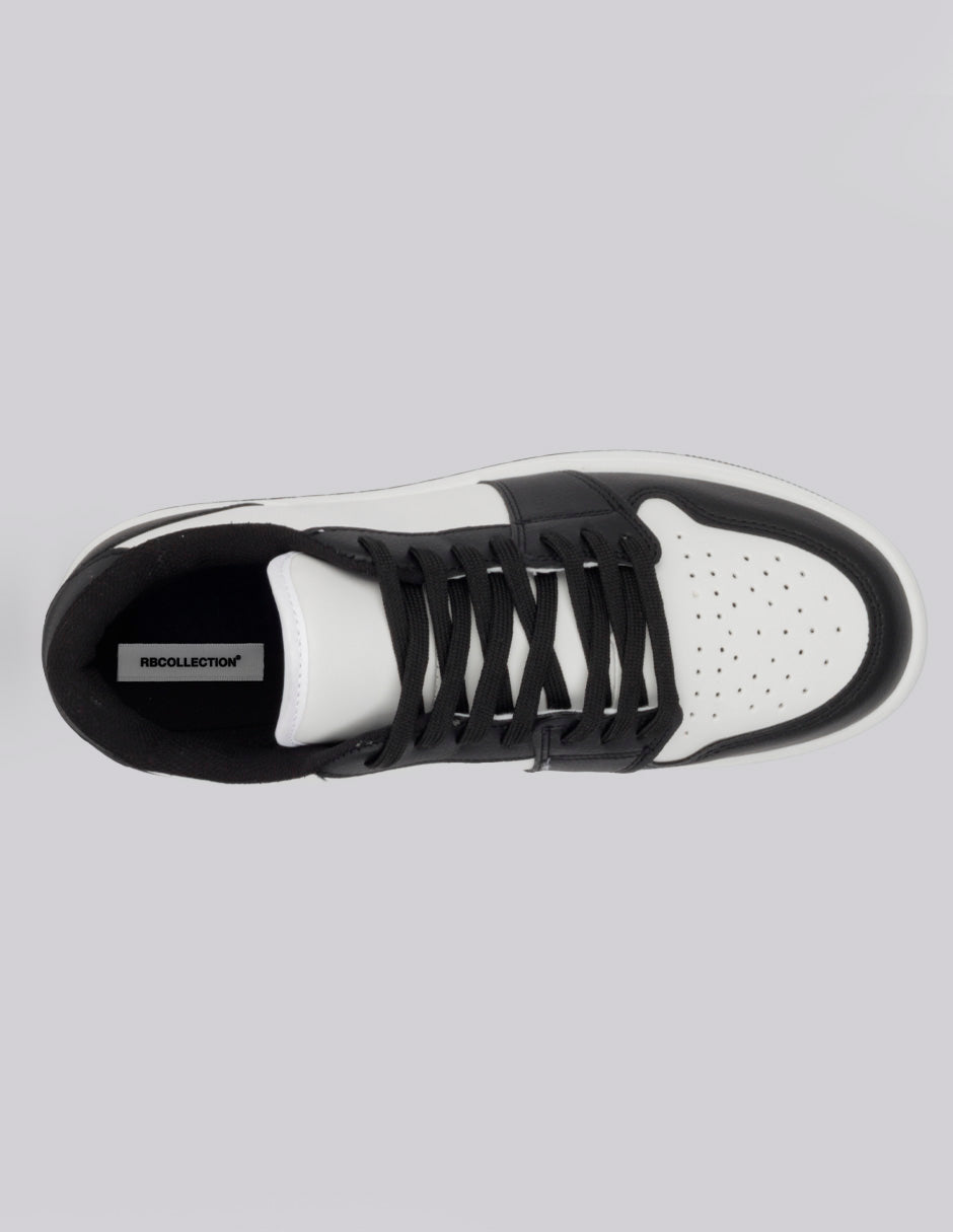 Tenis con cordones  Bear en Piel vegana – Negro