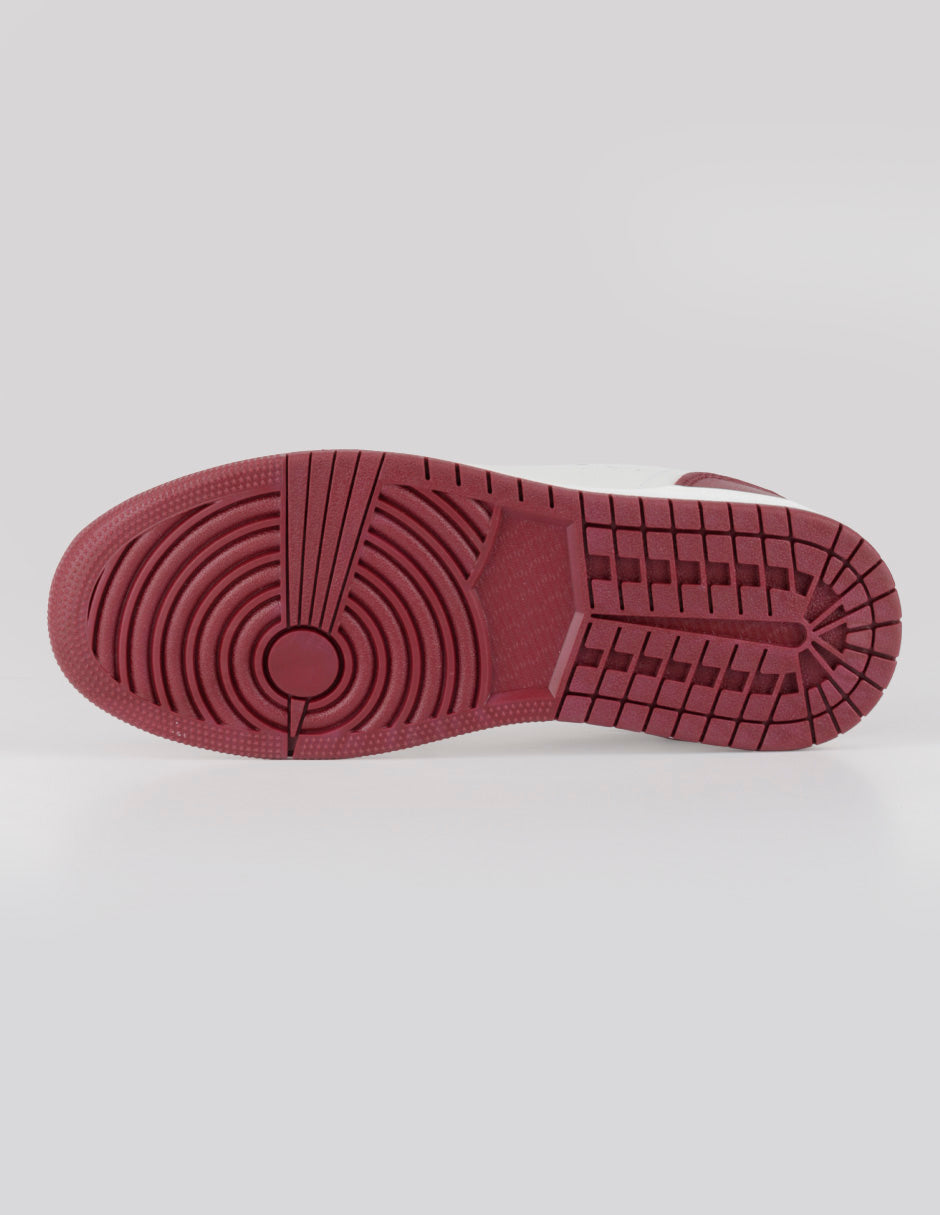 Tenis con cordones  Bear en Piel vegana – Rojo