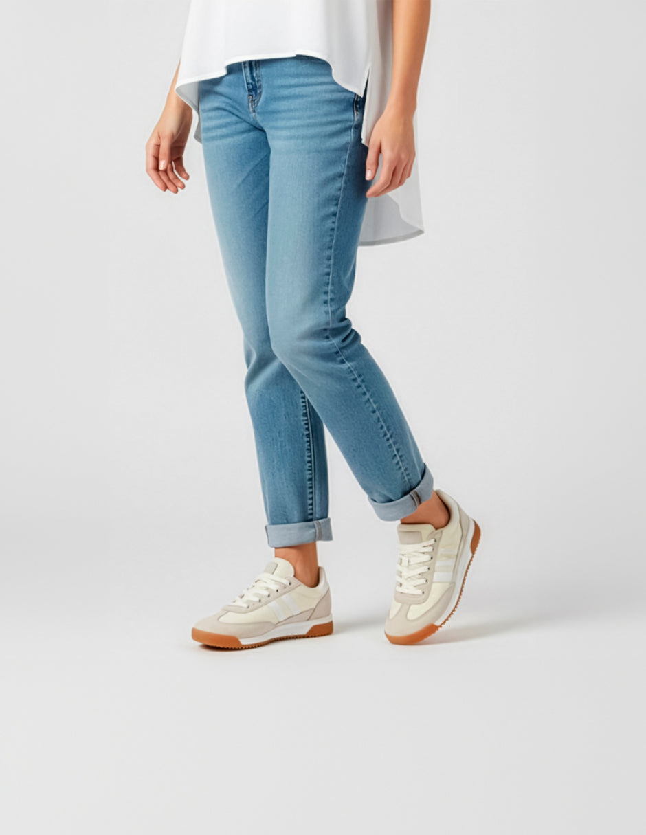 Tenis con cordones  Bear en Piel vegana – Beige
